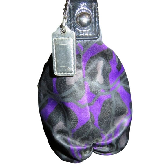 Coach Poppy Daisy Purple Ocelot Print Crossbody Bag F20024 with matching wallet - Picture 4 of 15